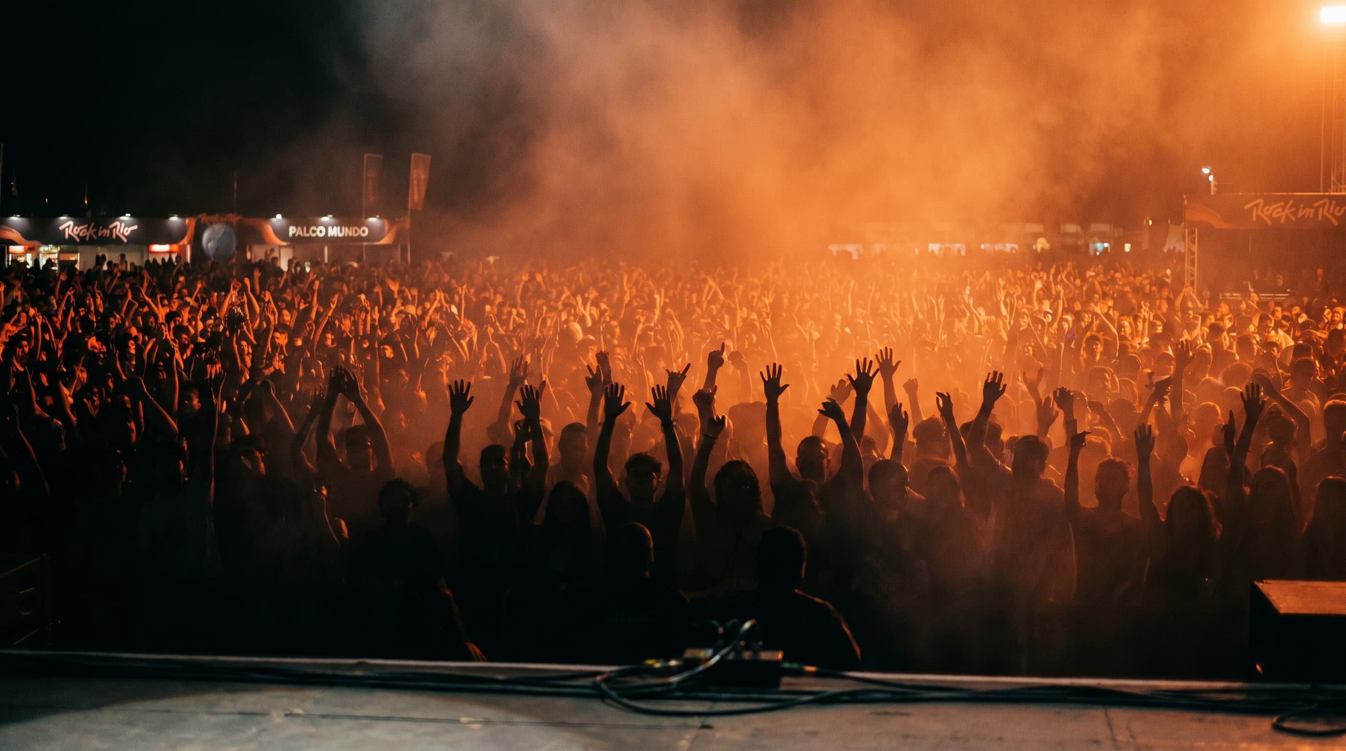 Multidão em festival